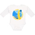 thumbnail image 3 of Inktastic Down Syndrome Awareness Retro Blue and Yellow Ribbon Boys or Girls Long Sleeve Baby Bodysuit, 3 of 5