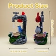 thumbnail image 3 of 12 Inch Solar Red Cardinal & Blue Robin Garden Statue with LED Faucet and Flowers, Outdoor Decor Resin Bird Statue with Bird Feeders for Garden Yard Patio Lawn, Christmas Spring Gifts, 3 of 10