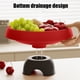 thumbnail image 4 of Mesas de Café Negras para la Sala de Estar, Cuenco de Fruta Rojo Y Blanco Alto con 25 cm de Diámetro, Plato de Servicio de Aperitivo Y Nuez de Lujo, Mesas de Café Blancas para la Sala de Estar, 4 of 6