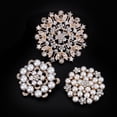thumbnail image 4 of 6PCS Brooch Pin Pearl Rhinestone Decor Water Drop Crystal Brooch Corsage Brooch Pin for Wedding, 4 of 8