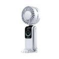 thumbnail image 2 of Ventilador de mano pequeño 100 Velocidad ajustable plegable Bajo ruido con pantalla LED Ventilador portátil para campamento de cocina Interior al aire, 2 of 8