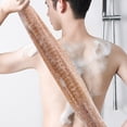 thumbnail image 3 of Bearachild Red exfoliante africana de malla de nailon, esponja de baño, ducha de baño larga, fregador para frotar la espalda, limpieza del baño Juegos de accesorios de baño, 3 of 6