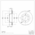 thumbnail image 2 of Front Dynamic Friction Company GEOSPEC Coated Brake Rotor 604-76121 (1) For 1995-2002 Toyota 4Runner, 1995-2004 Toyota Tacoma, 2 of 2