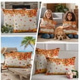 thumbnail image 5 of Autumn Leaves Outdoor Waterproof Pillow Covers, Thanksgiving Fall Orange Maple Tree Decorative Square Throw Pillowcase Sofa Cushion Sham for Patio/Couch/Chair, 24"x24" 2 Pack, 5 of 8