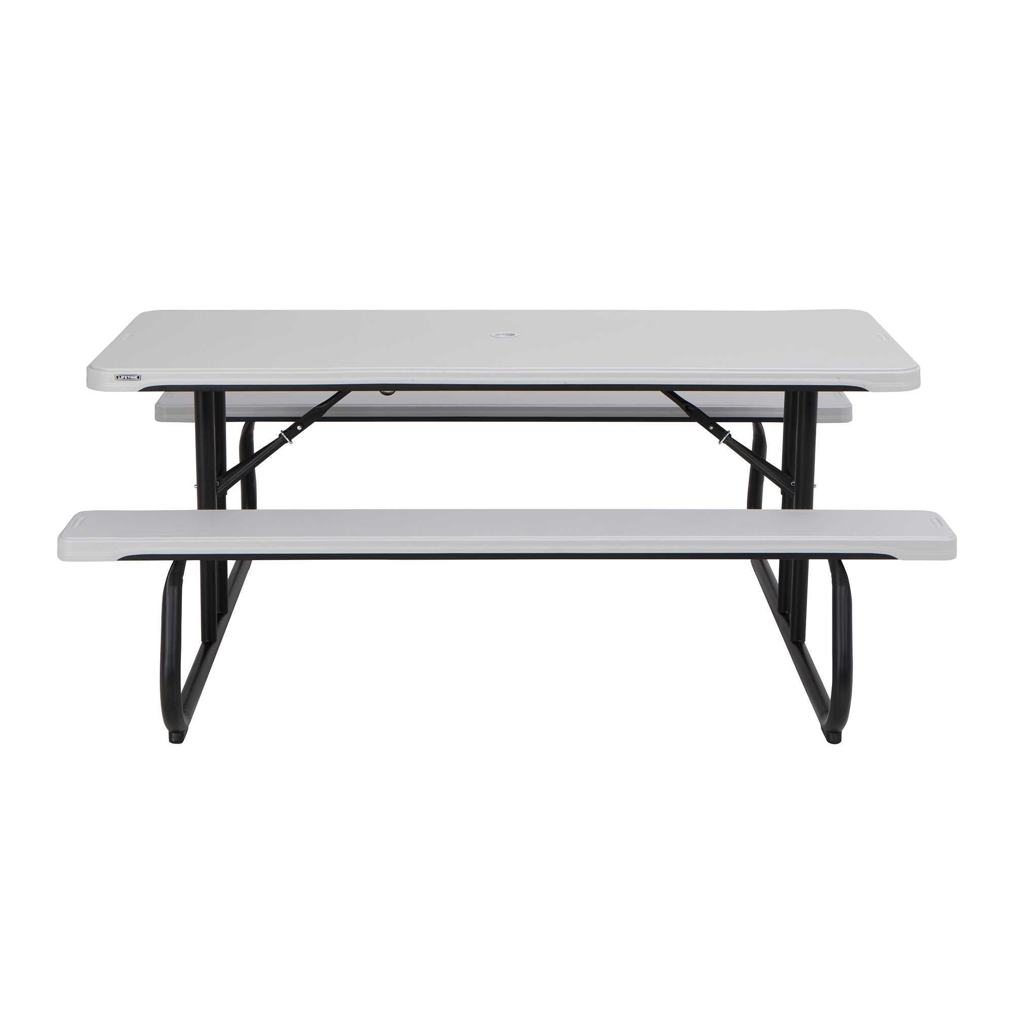 Lifetime 6 ft. Classic Folding Polyethylene Picnic Table, Gray (260265)