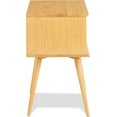 thumbnail image 3 of Camaflexi Mid Century Nightstand 2-Drawer Night Stand Cabinet, Scandinavian Oak, 3 of 4