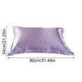thumbnail image 3 of Bovemsi Clearance Solid Color Faux Silk Pillowcase Silk No Zipper Envelope Pillow Pillow Cover, 3 of 4