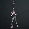 thumbnail image 3 of SIEYIO Chic Bowknot Mobile Phone Chain Elegant Beaded Phone Charm with Angel Wing Heart, 3 of 21