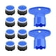 thumbnail image 5 of Aireador de grifo de 8 piezas, limitador de flujo para baño, lavabo, aireador de fregadero giratorio móvil, grueso y duradero, para ahorro de agua 185 mm, 5 of 9