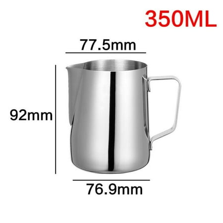 

150/250/350/600/1000ml Stainless Steel Milk Frothing Pitcher Milk Craft Coffee Latte Frother Art Coffeeware item All for kitch