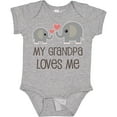 thumbnail image 3 of Inktastic My Grandpa Loves Me Boys or Girls Baby Bodysuit, 3 of 5