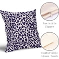 thumbnail image 2 of Navy Cheetah Throw Pillow Covers 16X16 Inches Set of 2 Blue White Leopard Decorative Pillow Cases Animal Wildlife Pillow Cover Home Decor for Sofa Couch Housewarming Gift Bed Porch Outdoor, 2 of 6