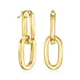 thumbnail image 4 of Ross-Simons Italian 14kt Yellow Gold Removable Paper Clip Link Hoop Drop Earrings, Women's, Adult, 4 of 6