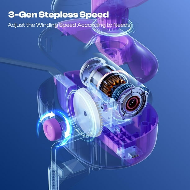 Electric Yarn Ball Winder - 10oz Large Capacity, Stepless Speed, Automatic Yarn Spinner For Knitting & Crocheting