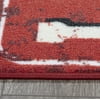 Ottomanson Laundry Non Slip with Rubberbacking Room Runner Rug, Red, 20" X 59" Rectangular