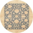 thumbnail image 1 of Ahgly Company Indoor Round Abstract Camel Brown Oriental Area Rugs, 7' Round, 1 of 6