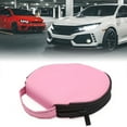 thumbnail image 2 of Pink 40pcs Capacity CD DVD Discs Holder Storage Bag Case Organizer for Auto Car, 2 of 4