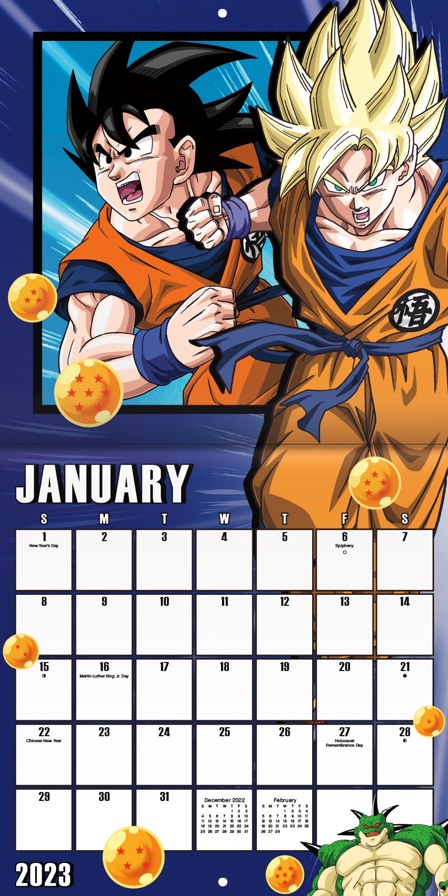 Calendrier photo 30x43cm format A3 Bulma Dragon Ball super art