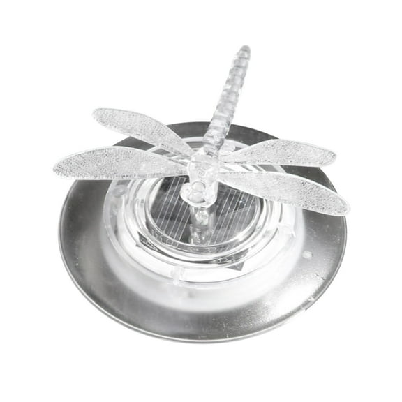 NSESSHome Solar Power Energy Floating Dragonfly Flower LED Accent Light for Pool Pond Garden Night Light