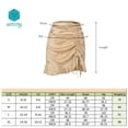 thumbnail image 5 of Wenseny Women’s Leopard Jacquard Pencil Skirts Side Drawstring Elastic Fish Tail Skirt Olive Green S, 5 of 5