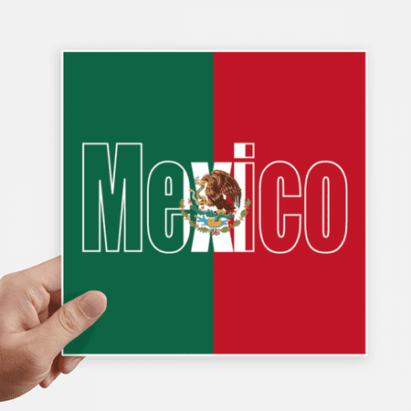 Mexico Country Flag Name Sticker Tags Wall Picture Laptop Decal Self adhesive