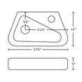 thumbnail image 4 of Imaginations Américaines 17.5-po. W Vessel Set Blanc, 4 of 5