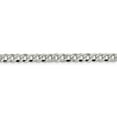 thumbnail image 2 of White Sterling Silver chain Curb 18 in 4.5 mm 4.5mm Beveled, 2 of 5