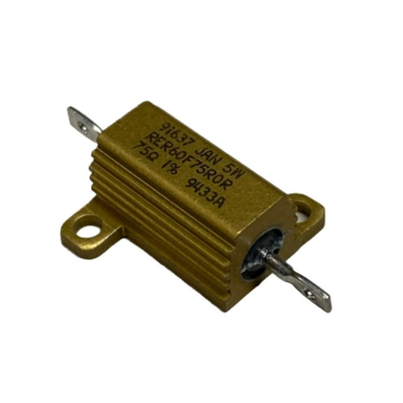 RER60F75R0R Resistor,Metal Alloy,75Ohms,160WV,1+/-% Tol,-30,30ppm-TC,6065-Case