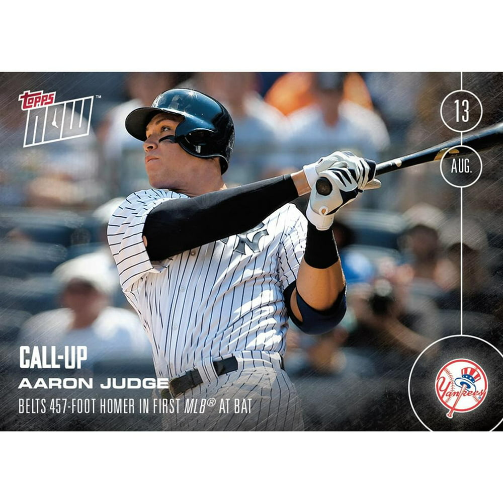 NY Yankees, Aaron Judge (Call-Up) MLB Topps NOW Card 353 - Walmart.com - Walmart.com