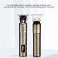 thumbnail image 3 of USB Electric Hair Barber LCD Display Hair Clippers Beard Trimmer Household Hair Trimmer Set Salon Haircut Machine IPX4 Waterproof USB Charging with 3 Clipping Brushes, 3 of 7