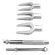 thumbnail image 2 of Removedor de rótula de barra de amarre, juego de removedor de rótula de barra de amarre de 5 piezas Herramientas de horquilla de extractor de brazo Pitman universal de acero para automóviles Camiones, 2 of 5