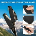 thumbnail image 3 of HINTRMENT 2Pcs Black NBR Walker Grip Cushion For Enhanced Control With Crutch Handle Replacement, 3 of 7