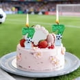 thumbnail image 5 of Green Glitter Number 0-9 Soccer Candles, Cake Decor Accessories for Soccer themed birthday parties, Game Day Celebrations And Sports Party Layout, 7, 5 of 7