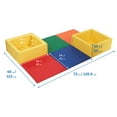 thumbnail image 2 of ECR4Kids SoftZone Play Patch Activity Mat and Toy Bins, Beginner Playset, Assorted, 6-Piece, 2 of 9