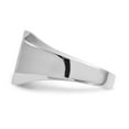 thumbnail image 3 of Real 14kt White Gold 11.5x12.5mm Open Back Signet Ring Size: 8; for Adults and Teens; for Women and Men, 3 of 5