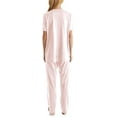 thumbnail image 2 of Pyjama à Manches Courtes pour Femmes, Rose Champagne, 2 of 5