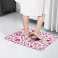 thumbnail image 4 of Pink Breast Cancer and Love Flannel Non Slip Door Rugs,Washable Door Mats Indoor,Decorative Door Mats,Dirt-Resistant and Absorbent Doormat for Entrance,Bedroom,Kitchen,Bathroom,23.5x16in(60x40cm), 4 of 5