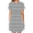 thumbnail image 3 of Chemises à Manches Courtes pour Femmes Robe T-Shirt d'Été Décontractée pour Femmes Tunique Ample à Manches Courtes avec Poches pour Femmes Robe d'Été Ample pour Femmes Robe T-Shirt Femme, 3 of 8