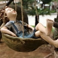thumbnail image 3 of Naiovety Columpio de bosque para niño, colgante de resina resistente al agua, protector solar para el hogar, jardín, decoración al aire libre, estatua Decoración Naiovety HA062774-00B, 3 of 6