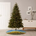 thumbnail image 6 of Sikiie Blooming Sunflower Field Nativity Christmas Tree Skirt, Jesus Christian Winter Holiday Tree Mat Decoration(30-48IN)48", 6 of 6
