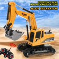 thumbnail image 1 of YOPTOP Metal Diecast Excavator Construction Truck Toy Tractor  Heavy Metal Excavator,c, 1 of 9