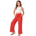 thumbnail image 4 of SOFTCCLO Wide Leg Jeans for Girls Loose Denim Long Pants for Summer Casual Girls Baggy Denim Pants Size 5-6Y, 4 of 8