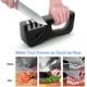 thumbnail image 4 of Afilador de cuchillos de cocina manual de 3 etapas, afilador de cuchillos profesional 4 en 1 con ranura para afilar tijeras, negro Adepaton WMZL-375-1, 4 of 7