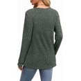 thumbnail image 5 of XIEERDUO Womens Sweaters Lightweight Henley Neck Button Up Long Sleeve Shirt Tops, 5 of 5