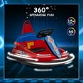 thumbnail image 6 of 6V Bumper Car Ride on Toys, Battery Powered with Music and Lights, 360 Degree Spin Kids Bumper Car for 1.5-6 Ages, Red, 6 of 7