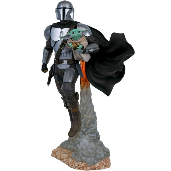 Star Wars The Mandalorian Mandalorian & Child Statue