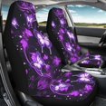 thumbnail image 4 of XYZCANDO Car Seat Covers Purple Butterfly Garden 2 Piece Car Front Seat Covers Anti-Slip SUV Truck Sedan Breathable Soft Car Seat Covers Front Seats, 4 of 10