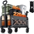 thumbnail image 1 of Chariot Pliable et Rabattable avec Roues - Chariot Utilitaire Robuste de 220 Lb, Chariot Pliant Portable et Léger avec Roues Tout-Terrain &, 1 of 8