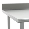 thumbnail image 6 of Flash Furniture 72" x 30" Stainless Steel General Purpose Table with 4" Backsplash, 6 of 10