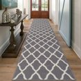 thumbnail image 1 of Alfombra SHACOS, 80 x 365 cm, gris claro, antideslizante, pasillo, 1 of 8